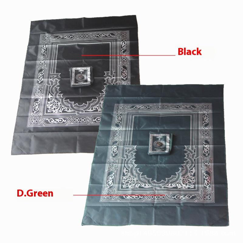 Portable Prayer Mat Prayer Cushion Compass Blanket Travel Blanket Waterproof Moisture-proof Easy to Carry 1