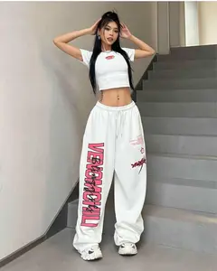 Venomchili Swatpant Celana HW Loose Fleece NTR Fit Nyaman Wanita Kulot Casual Basic Bawahan