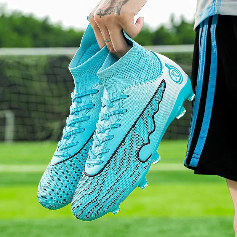 Giày Bóng Đá, Dành Cho Nam Giới, Messi, Giày Tập Luyện Cổ Cao, Chất Lượng Cao, Thích Hợp Cho Thanh Niên Và Học Sinh, Giày Bóng Đá, Cỡ Lớn 33-46, Đinh Tán FG, Chống Trượt, Hấp Thụ Sốc, Giày Trò Chơi Chuyên Nghiệp 1
