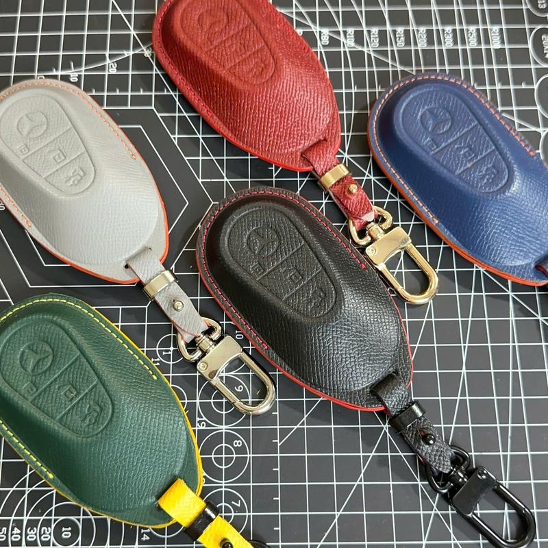 Bao Da Chìa khóa Xe Mercedes GLC Class, C Class, E Class, S Class - Chất Liệu Da Bò Thật (Da Epsom) (chìa khoá mercedes) Nội Thất