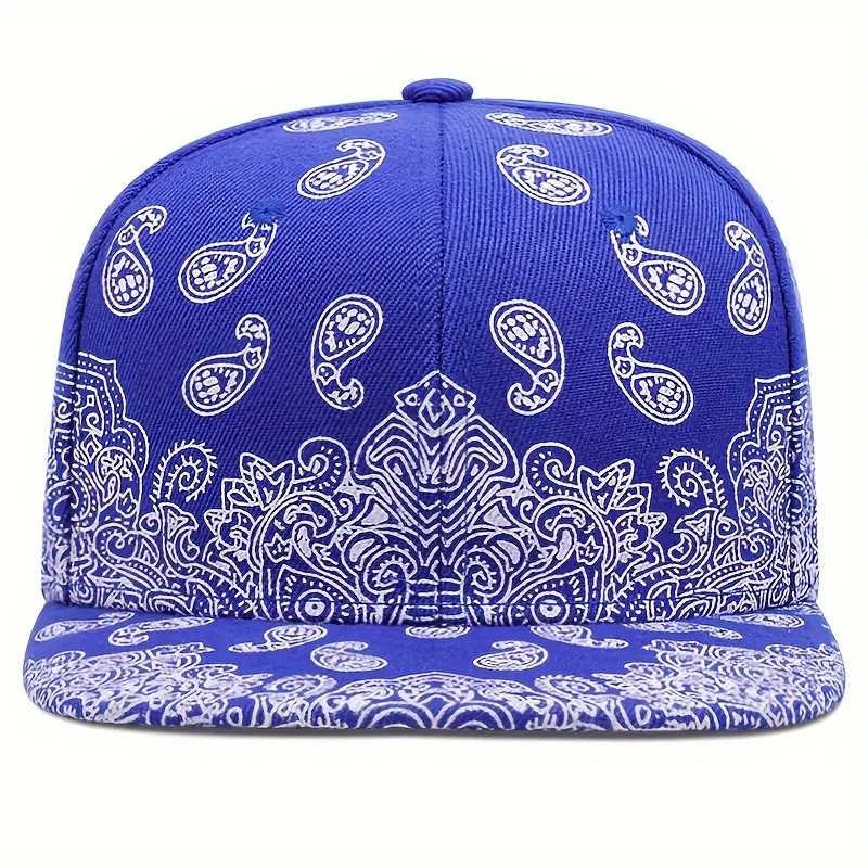 New Arrival Hip-Hop Paisley Print Snapback Cap - Lightweight, Adjustable, Paisley Pattern Baseball Cap, bonnets silk bonnets cowboy accessories 3