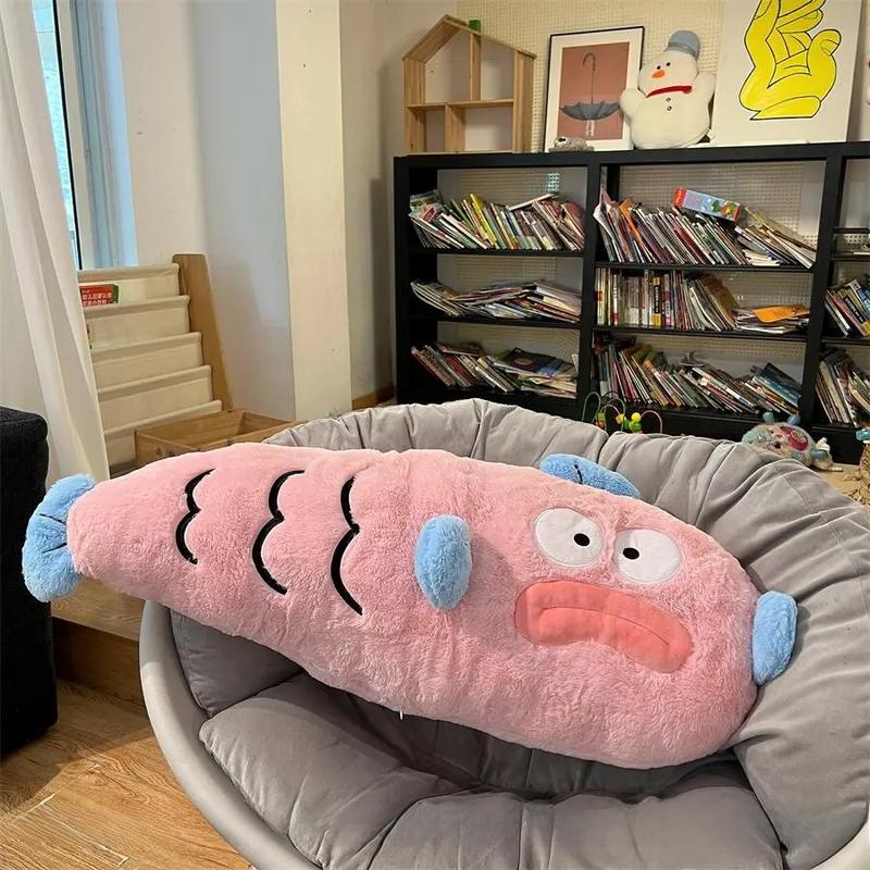 Dopamine Cá Xấu Xí Cá Hề Dài Búp Bê Đệm Sofa Gối Ngủ Quà Tặng Sinh Nhật Kẹp Chân Cô Gái Giường，gối ôm gấu bông cao cấp 6
