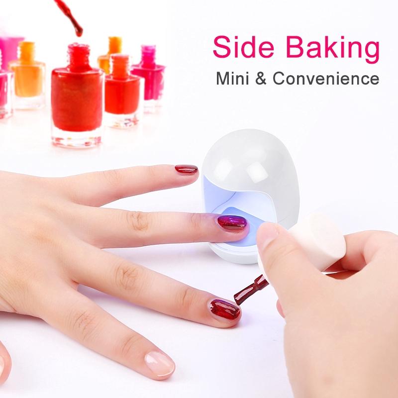Mini UV LED Nail Lamp Egg Shape Phototherapy Nail Gel Dryer 3W Mini USB Nails Lamp 1