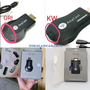 Anycast dongle hdmi / alat hp masuk ke tv nonton youtub di tv