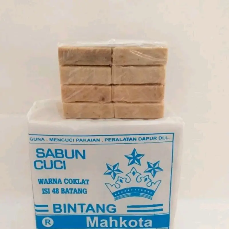 Sabun Cuci Ajaib Bintang Mahkota - 1 Pack isi 8 Batang Anti Bakteri di Kain 1