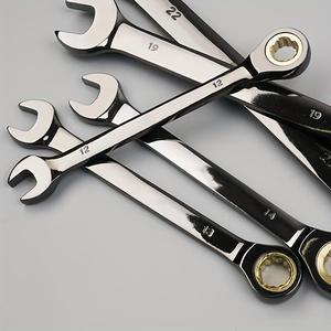 Llave de carraca fija de 6mm, llave de carraca métrica de 72 dientes, llave de acero cromo vanadio industrial, llave antioxidante para mantenimiento de motocicletas y bicicletas