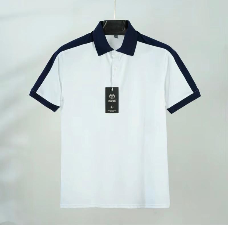 Product Introduction of Áo polo nam, Áo thun nam nữ phối vai có cổ Menswear Top Cotton Shirt Ngắn Tay Ngắn Tay 17