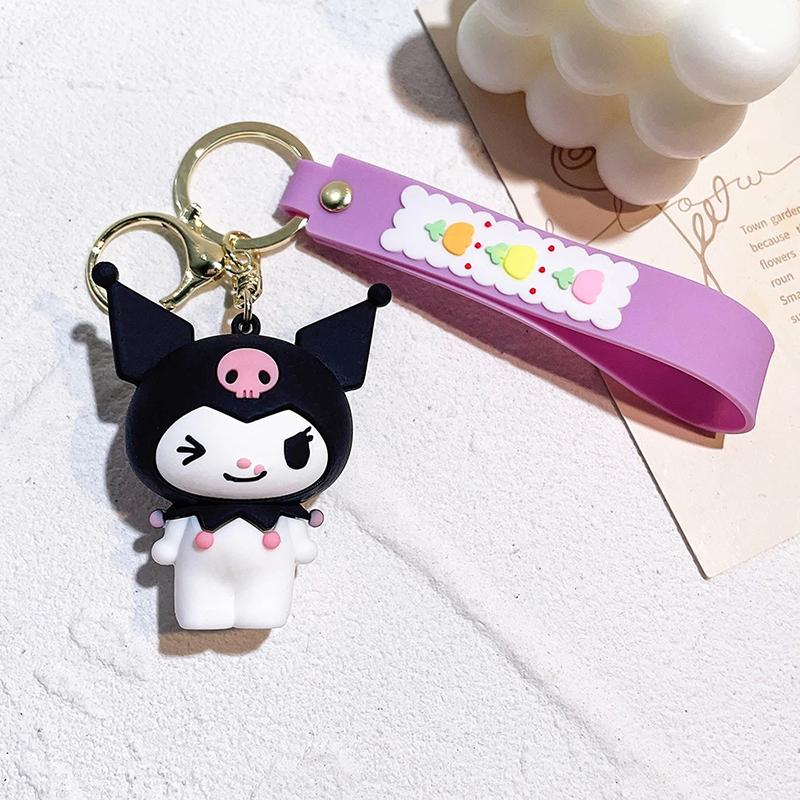 Móc Chìa Khóa Xe Hơi Kawaii, Sanrio, Anime, Hoạt Hình, Giai Điệu, Kuromi, Cinnamoroll, Đồ Chơi, Mặt Dây Chuyền Dễ Thương, Búp Bê, Vòng Chìa Khóa, Quà Tặng 8