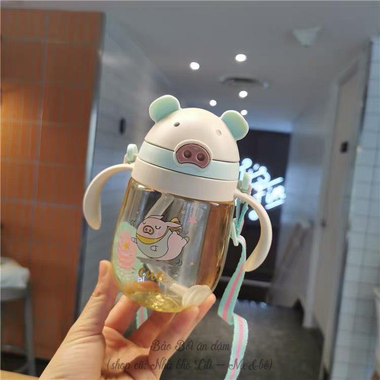 Product Introduction of Bình tập uống nước chống sặc hình con heo đáng yêu cho bé - 350ml 12