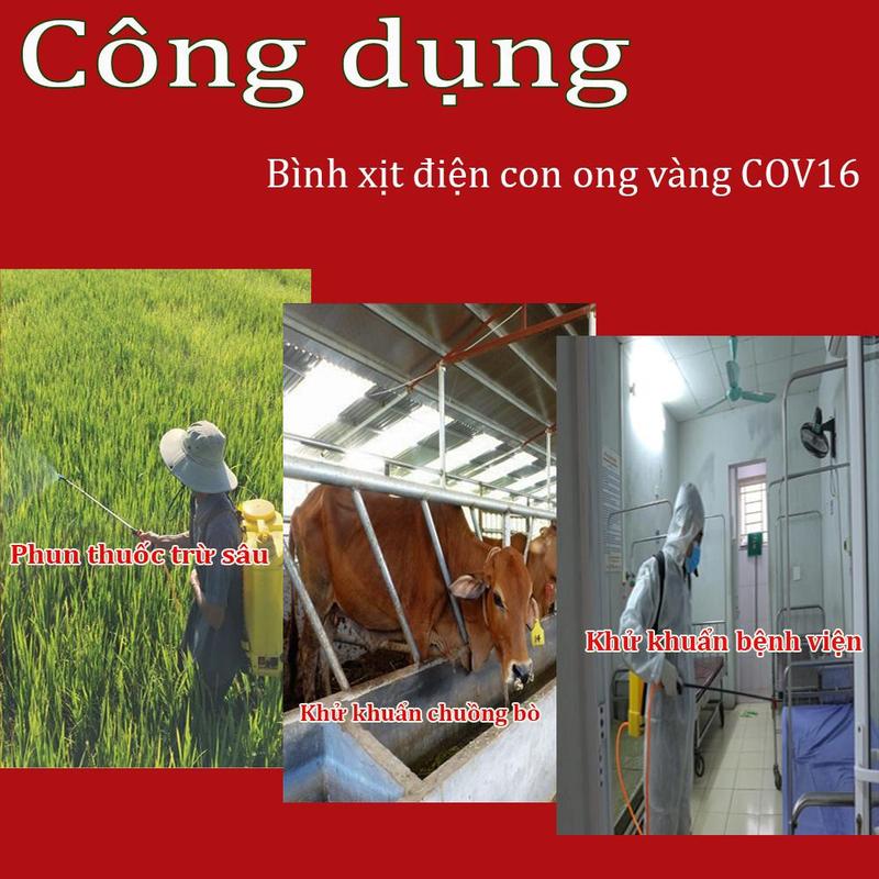 Product Introduction of Bình Xịt Điện 16 lít Con Ong Vàng cov 16d 39