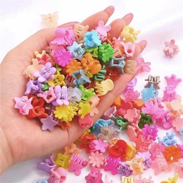 LuminaCollection Jepit Mini Anak 30 PCS Free Pouch Unicorn Lucu Aksesoris Rambut Hairclip Colorful Star Bunny Bunga Daisy Love Crown 1