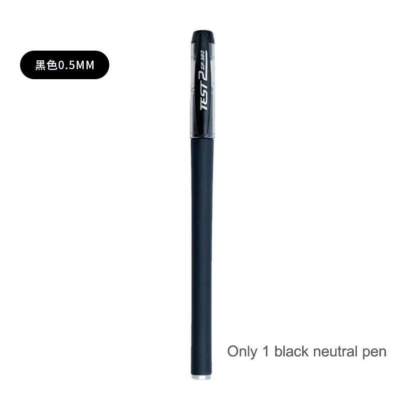 Ballpen Gel pen black gel Needle Ball Pen Office School Pen 0.5mm fine Needle Point Refillable 1pcs BLACK
