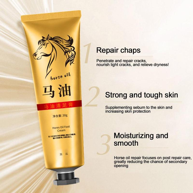 Product Introduction of Horse Oil Anti-Drying Crack Foot Cream Heel Cracked Removal Dead Cream Hand Feet Skin Repair X3L9 26
