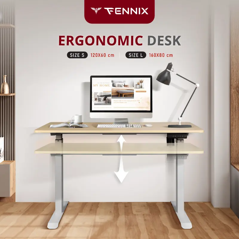 [เหลือ 5930 ทักแชท] Fennix Ergonomic Desk โต๊ะปรับระดับอัตโนมัติด้วยระบบไฟฟ้า รับประกันศูนย์ไทย 3 ปี