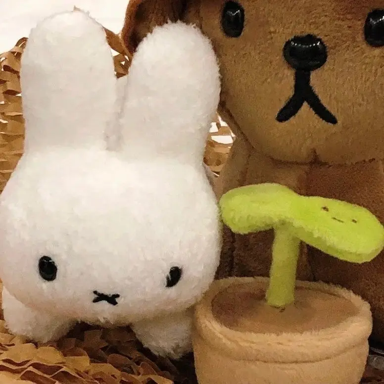 Búp Bê Nhồi Bông Cầm Tay Dễ Thương, Miffy, Siêu Đáng Yêu, Thỏ Trắng Mini, Đồ Chơi Nhồi Bông Mặt Dây Chuyền Quà Tặng 3