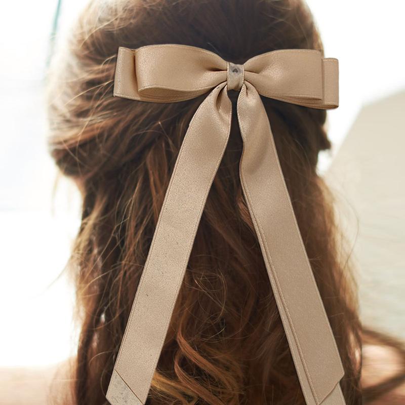 Product Introduction of Satin Hair Bow Clips Ribbon Bow Hair Barrettes French Hair Accessories for Women Girls 33