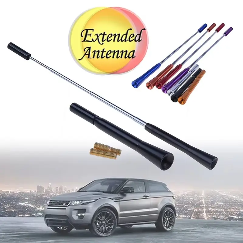 Universal Telescopic Roof Mast Antenna Decorative No Function Aluminum Alloy Aerial Fit For VW, Audi, Toyota, Honda, Mazda, Chevrolet, Ford, Mini MINI, Nissan, Mitsubishi Car Accessories