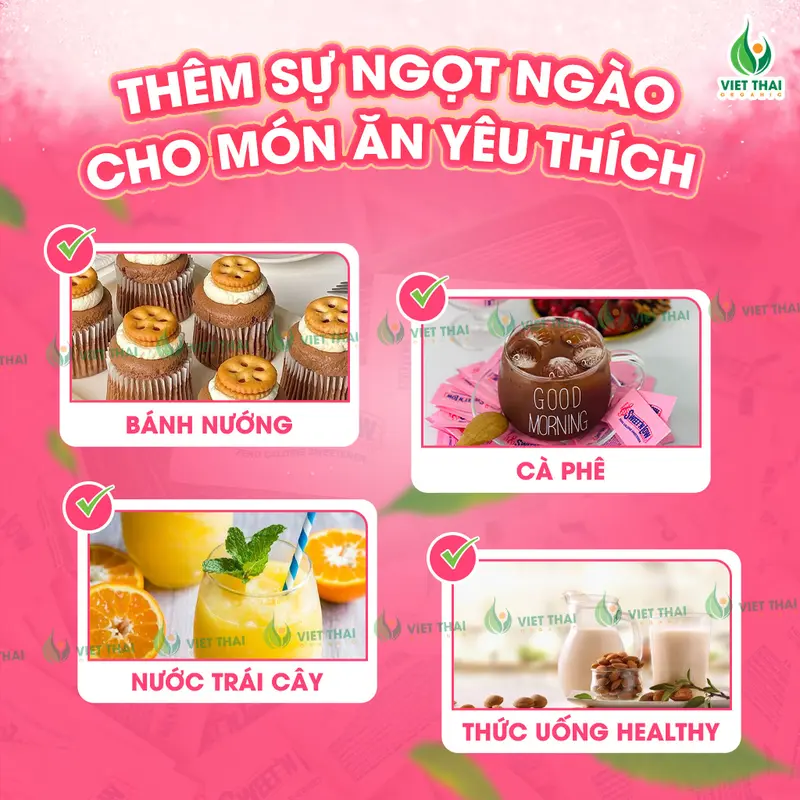 [SIÊU HOT] Đường 0 Calo Sweet’N Low, Set 50-100-200 Gói Tiện Lợi Dành Cho Team Healthy Eatclean Nhập Chính Hãng Mỹ (Việt Thái Organic) 6