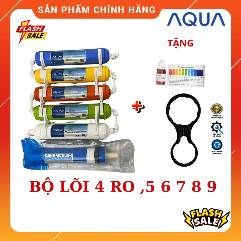 Bộ Lõi Lọc Nước 4,5,6,7,8,9 RO của AQUA Lắp Cho Các Loại máy lọc RO tiếp trực uống 0