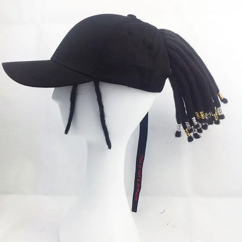 Bộ Tóc Giả Biểu Diễn, Phong Cách Cỡ Lớn, Mũ Dreadlocks, Dành Cho Nam Giới, Chất Liệu Len, Phong Cách Hip Hop, Dài Ngắn, Mũ Len Đường Phố, Dụng Cụ Thiết Yếu Áo Menswear