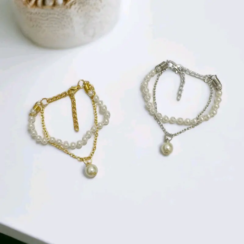 Maia Multilayer Bracelet Gelang Rantai Multilayer 2 Baris Dua Lapis Korea Korean Style 1