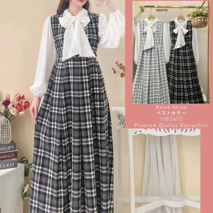 Siera dress gamis korea gamis korean style gamis vintage gamis lebaran Putih Wanita Tutu Silk Kotak Katun Siera dress gamis korea gamis korean style gamis vintage gamis lebaran Putih Wanita Tutu Silk Kotak Katun