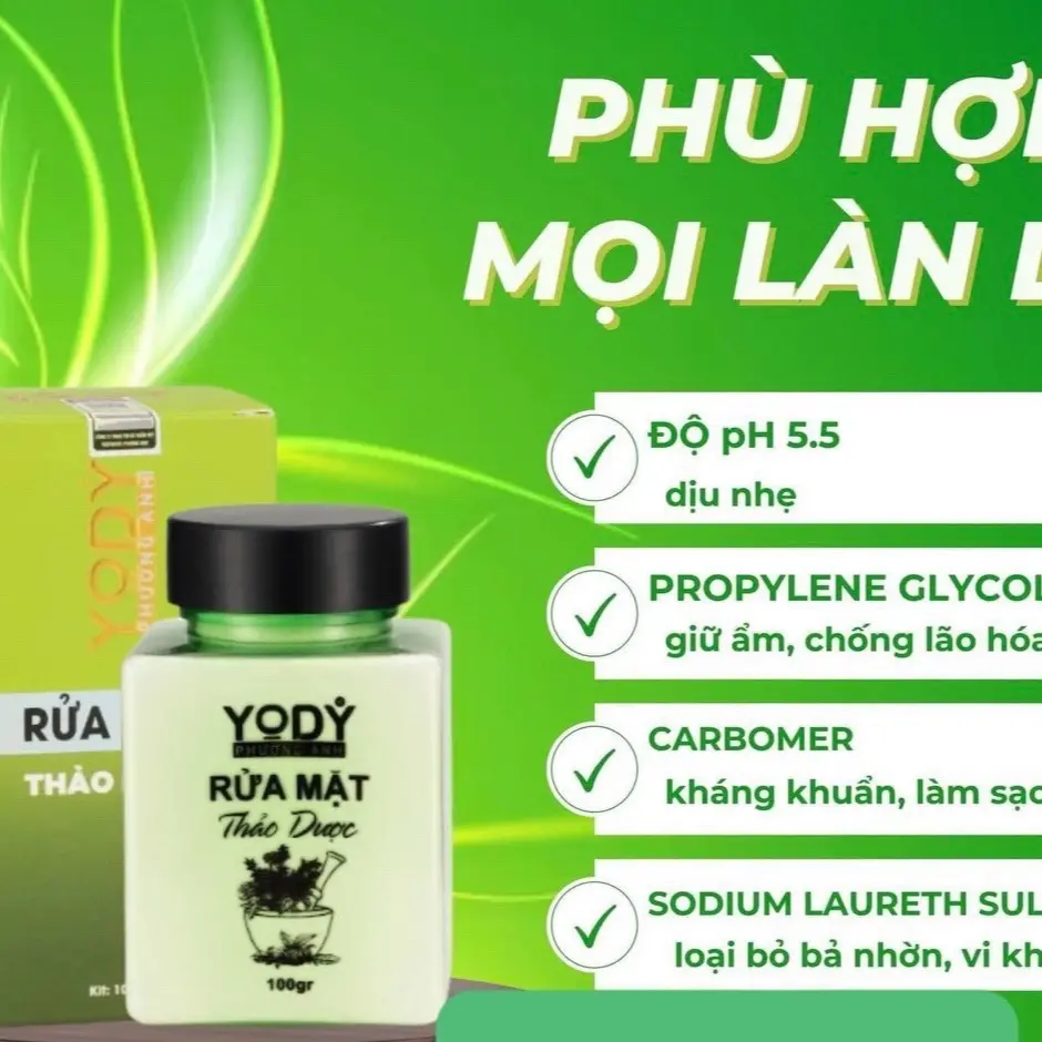 Bột rửa mặt cho Mọi làn da