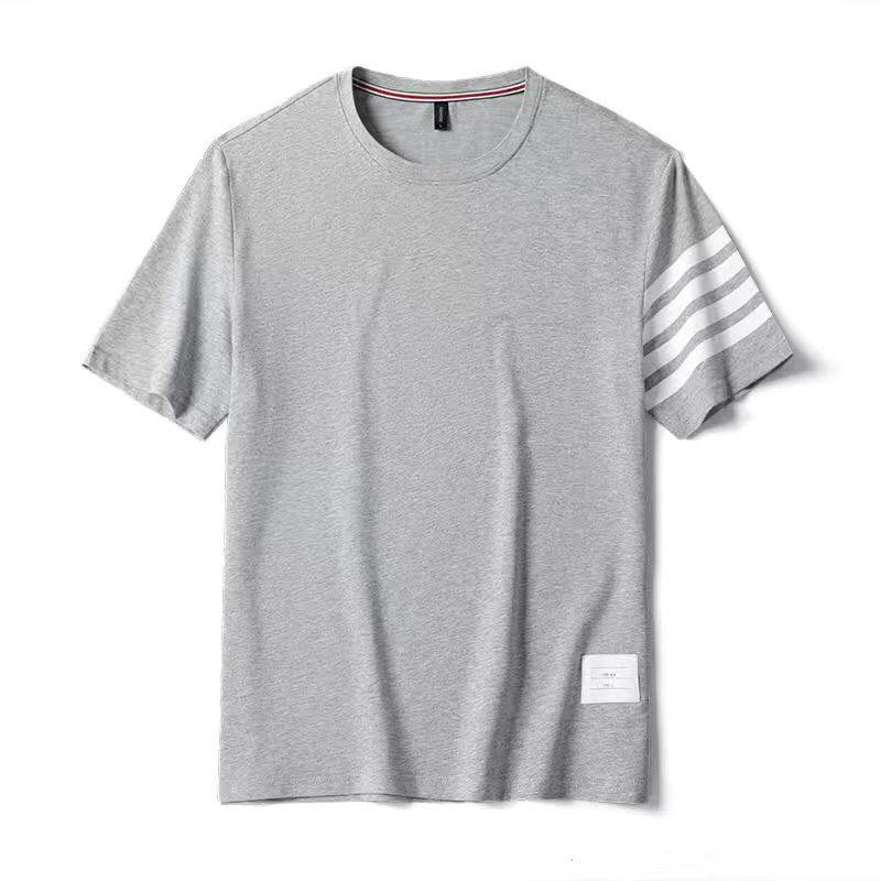 Product Introduction of 2023 New Summer Casual Set Korean Style Trendy Four-Bar Shorts Casual Sports Short T-Shirt Round Neck Short Sleeve Men's Clothing Closed 13