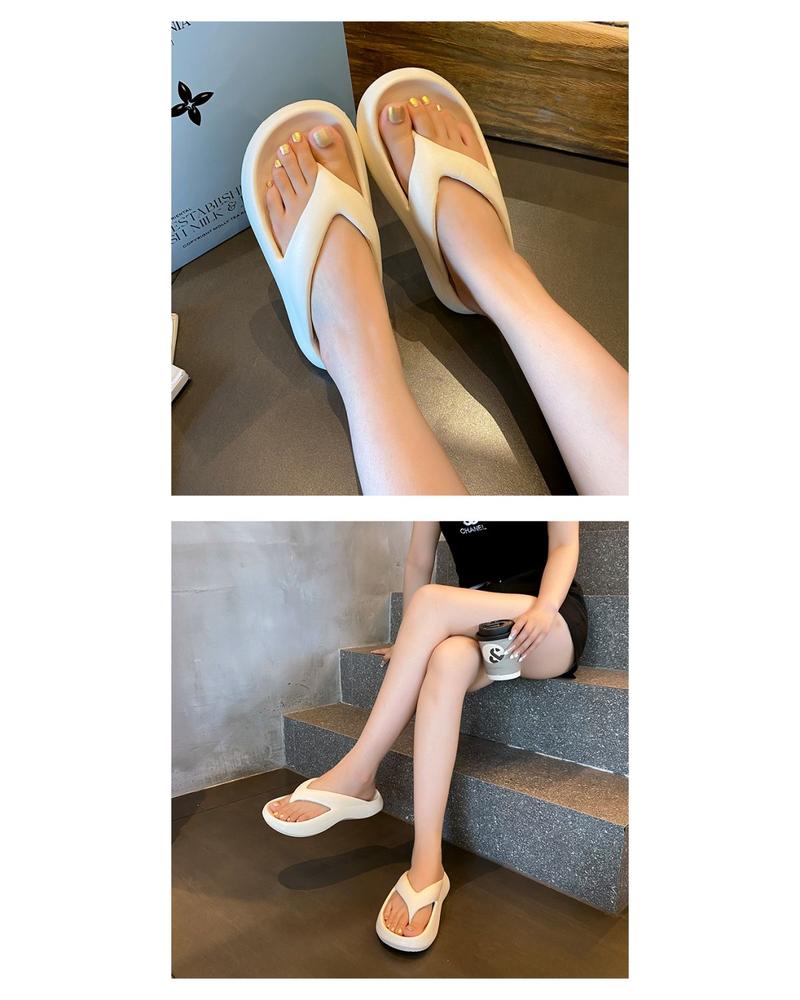 Product Introduction of Dép Tăng Chiều Cao, Ngoài Trời Mùa Hè, Dành Cho Nữ, Dép Xỏ Ngón Đi Trong Nhà Thường Ngày Dép Đi Biển Trong Nhà Chống Trượt, Thời Trang, Dễ Phối Đồ, Cá Tính 23