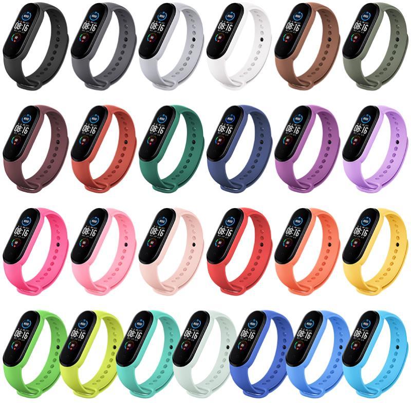 Bracelet De Rechange En Silicone Compatible Xiaomi Mi Band 7/6/5 - Bleu Foncé - Largeur 14mm - Neuf Avec étiquettes