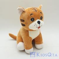 Gambar boneka macan cute tiger kucing duduk coklat putih melet medium dari Kiosqta Kota Surabaya 3 Tokopedia