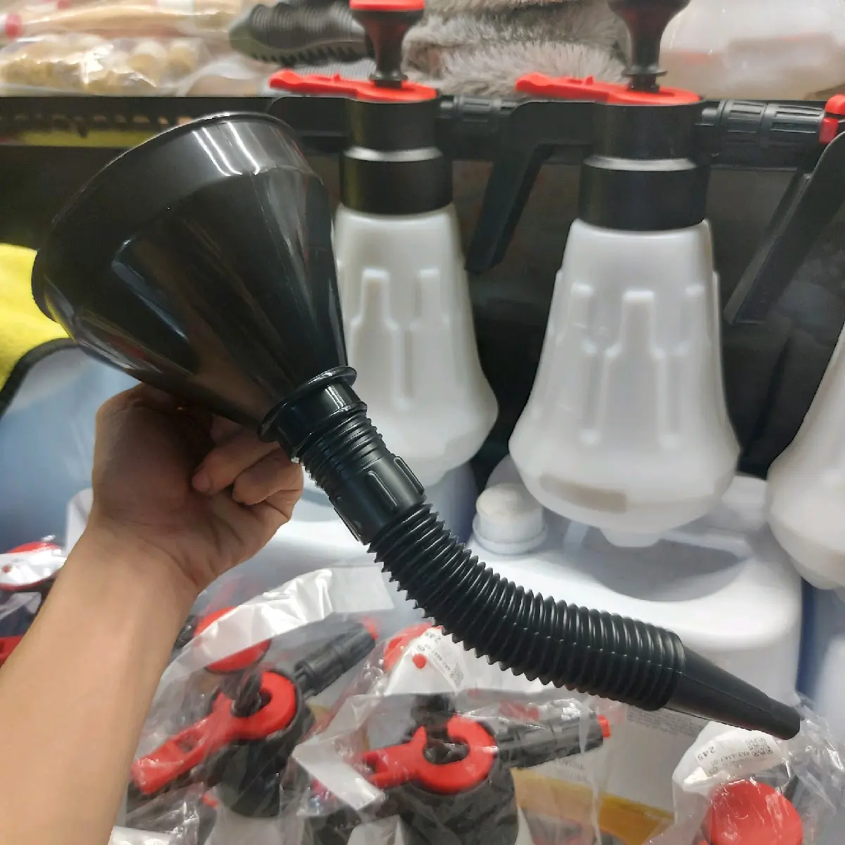 Phễu đổ nhớt, xăng có lưới lọc