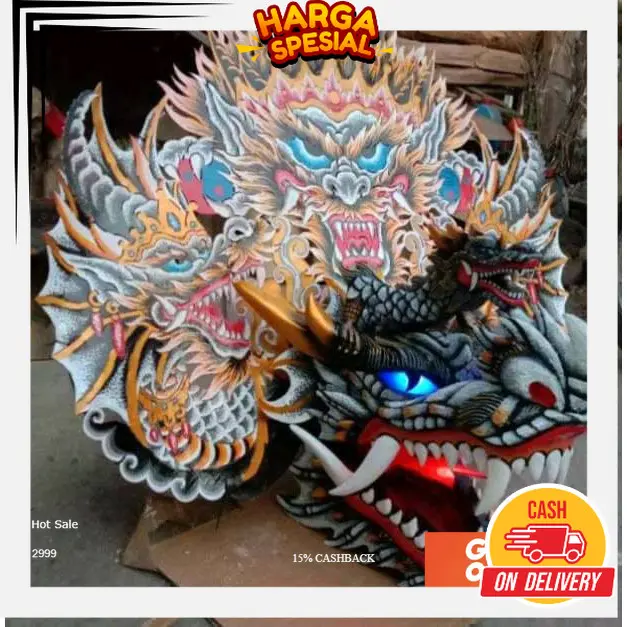 PROMO BARONGAN |Barongan Versi Devil Kayu Bonus Kemul Panjang Mahkota Tinggal Pakai Ukuran Anak