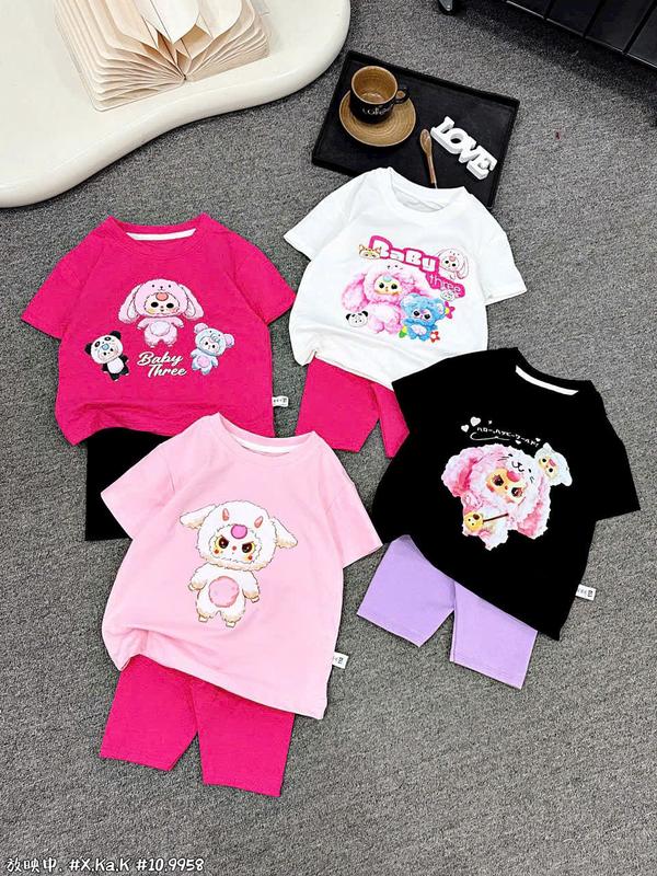 Sét Bộ Legging Dành Cho Bé Gái Size Từ 15-46kg.Chất Cotton Mềm Mịn,Giặt Máy Thoải Mái 0