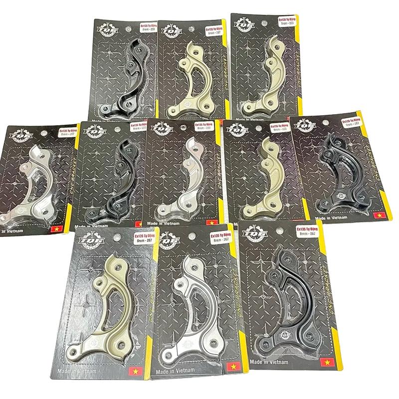 Pat Đĩa Thắng Trước CNC Nguyên Khối TQ6 Heo Dầu 2 Pit (Brembo/Fando/Adlen/MFZ) Dành Cho Xe Exciter 135 (Tự Động) Size Dĩa 220mm/267mm