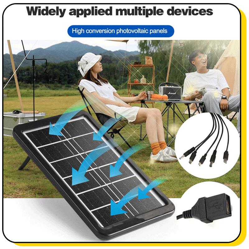 High Quality Fast Charging 3W Solar Panels Charger With 5 Type - TikTok ...