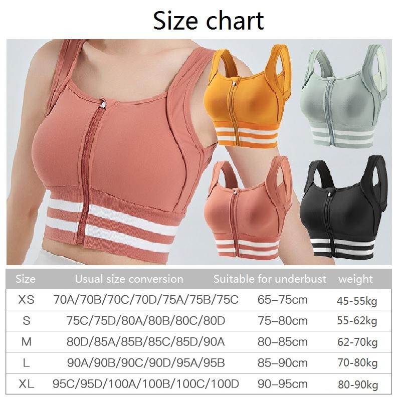 Product Introduction of Áo Ngực Thể Thao, Dành Cho Nữ, Chống Sốc, Thích Hợp Chạy Bộ, Thể Dục Và Yoga, Kiểu Áo Vest, Có Thể Mặc Ngoài Áo Ngực, Khóa Kéo Trước 0