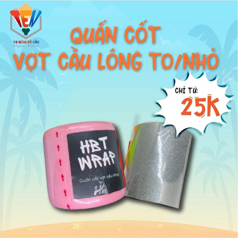 Quấn cốt WRAP HBT kích thước 7cm*27cm x 5 sticker lá cờ Vợt Cầu Lông Vợt