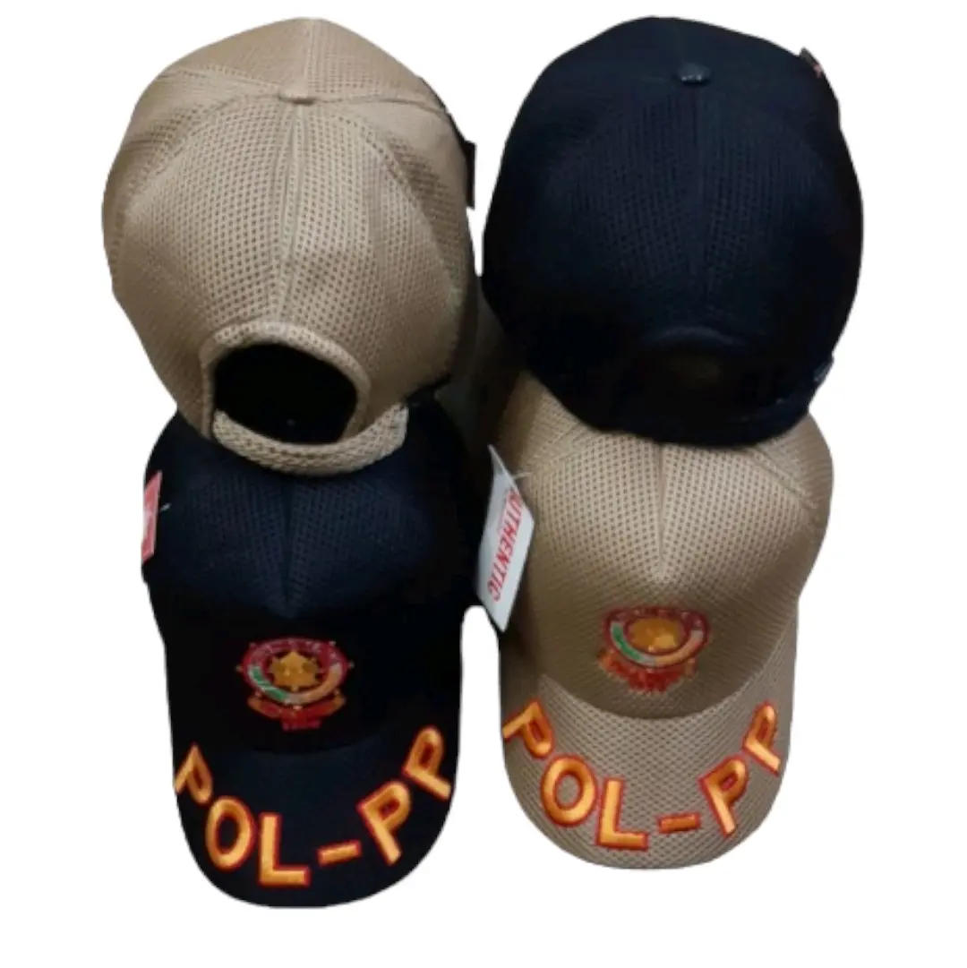 Topi Dobel Mess Satpol-PP Pria Dewasa Hitam dengan Bordir Satpol-PP dan Model Bisbol Jaring - Aksesoris, Elegan