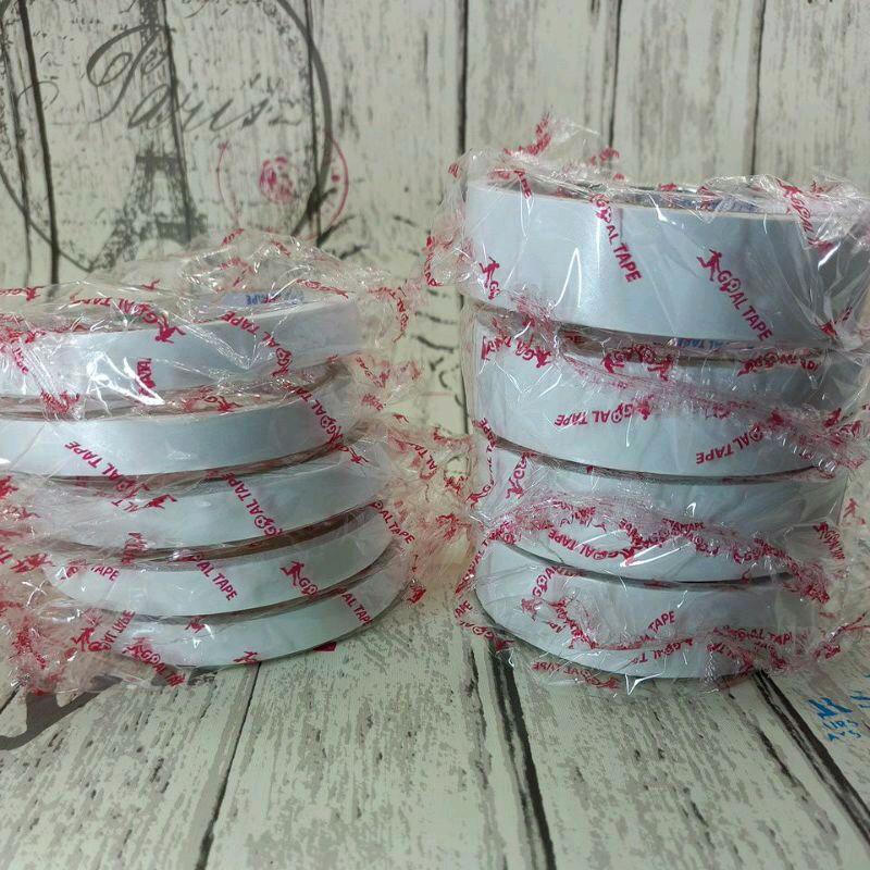 [1 slop] double tape 2cm tanggung goal tape/ isolasi bolak balik 24mm murah 7