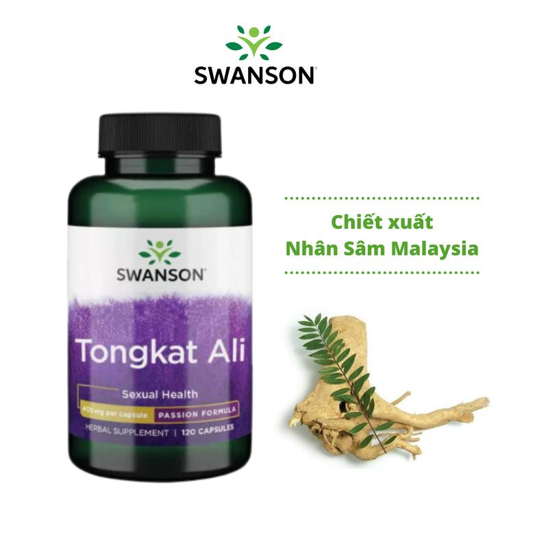 Viên Uống Tongkat Ali Swanson 400mg (120 Viên/Lọ)