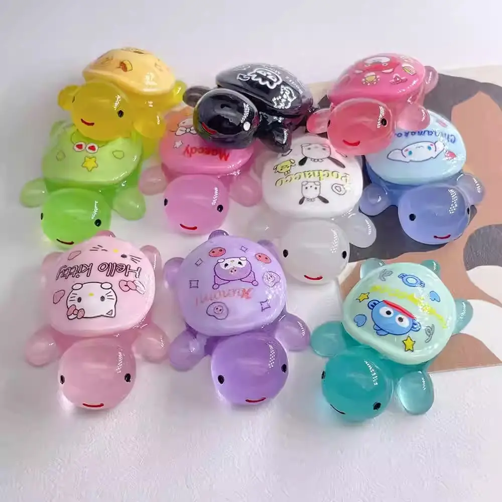 Combo 10 Charm Rùa - Cua dạ quang DIY Phát Sáng Trang Trí Tiểu Cảnh