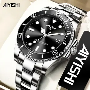 “COD”AIYISHI/Jam tangan mekanik pria mewah otomatis skeleton tahan air trendi dial besar bisnis, Original Asli (Termasuk Garansi Resmi + Kotak Gratis)/Jam tangan pria quartz trendi tahan air bisnis kasual high-end mewah fashion dial besar