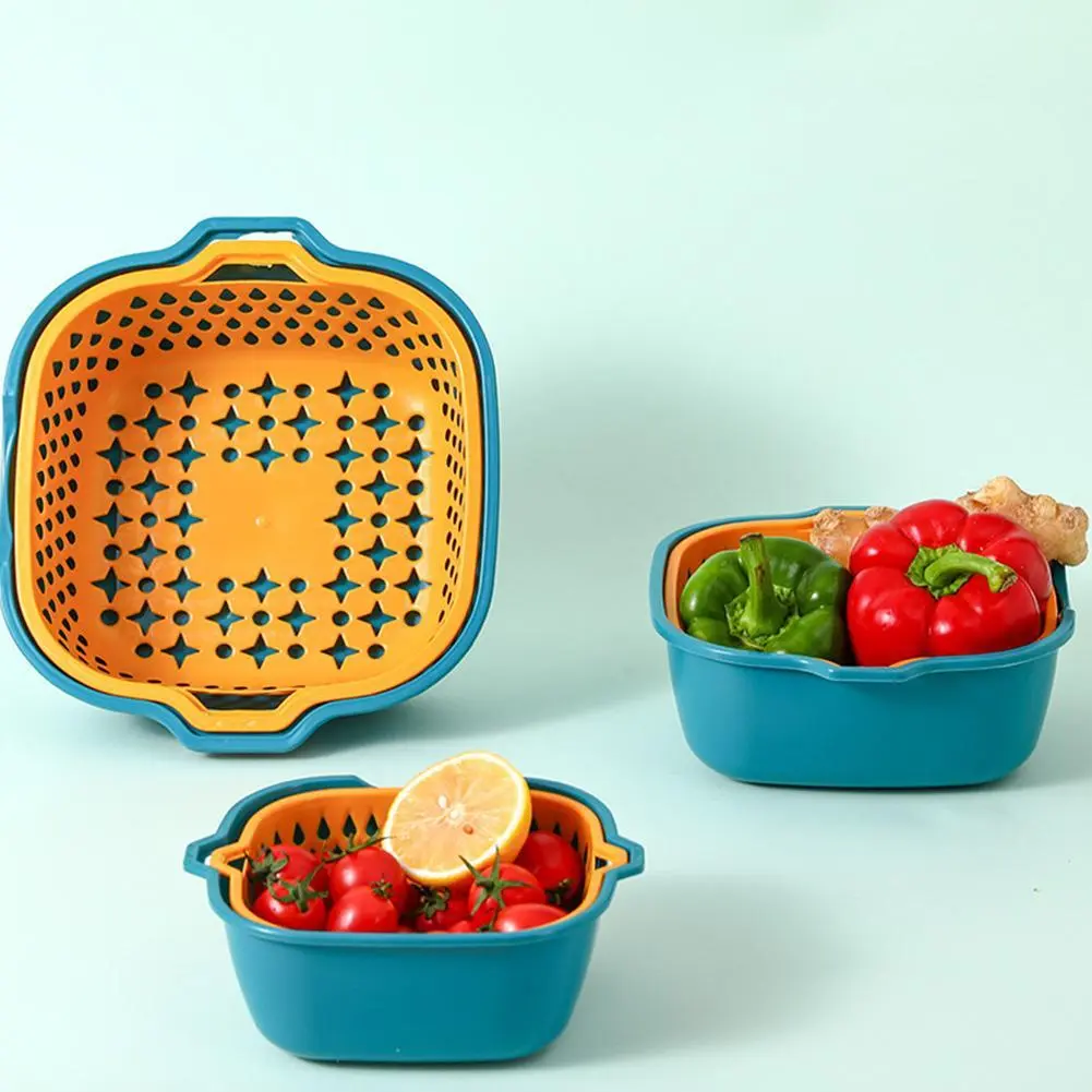 Essential Kitchen Basket Multi Functional Plastic Drain Vegetable Wholesale Basket Basket Layer K9J3