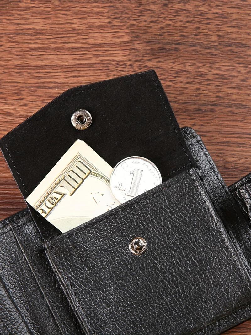 Product Introduction of Men's Business Fashion Minimalist Wallet, Multi Card Slot Card Holder, Casual Trendy Versatile High-quality Daily Wallet for Men 6