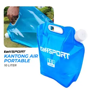 Jerigen 10 Liter TaffSPORT Kantong Air Lipat Portable Camping Water Bag 10 Liter Jerigen Lipat Perlengkapan Camping