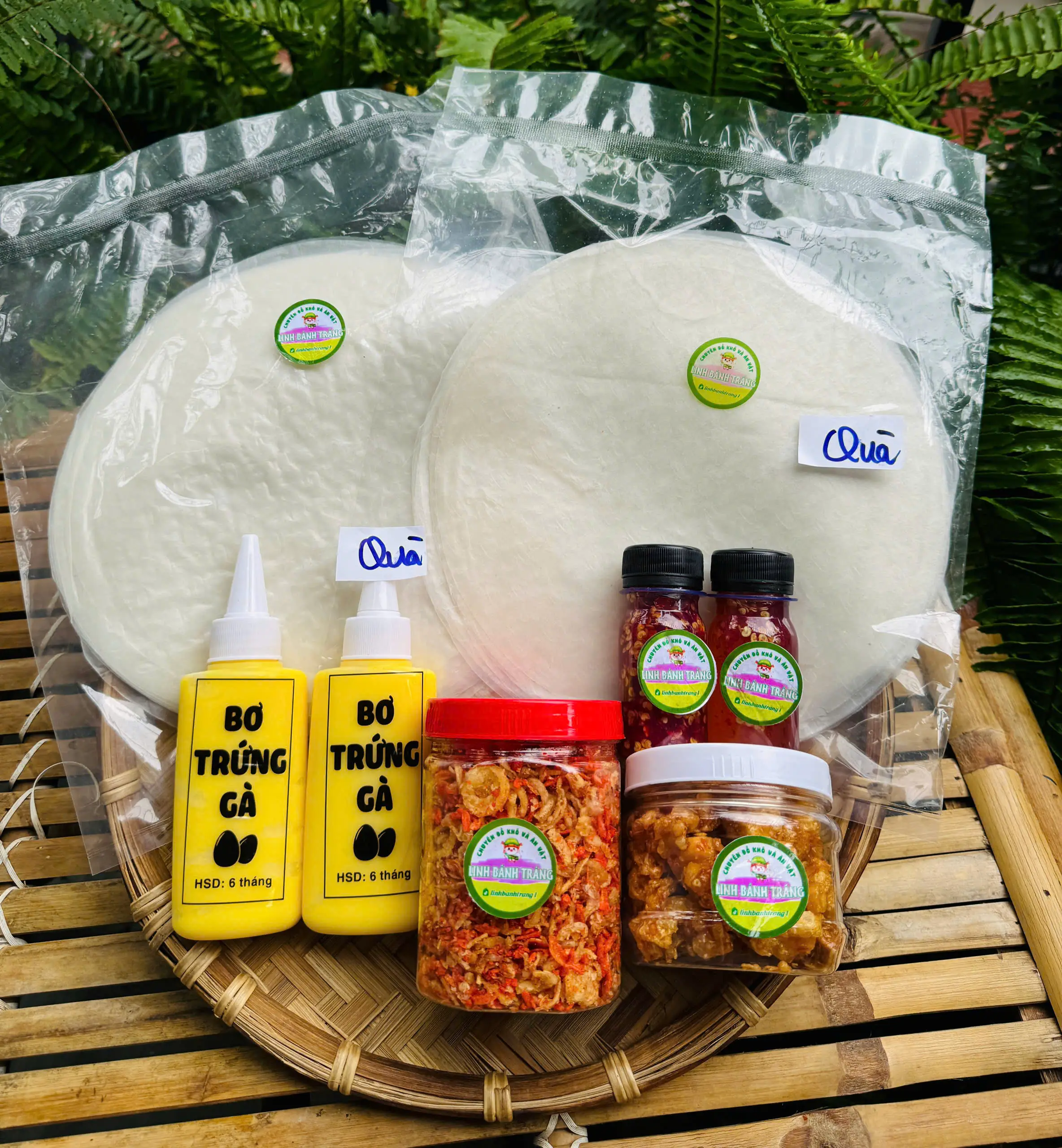 [ 69K Freeship] Đồ Ăn Vặt Snack Food Bánh Tráng Phơi Sương 150G, Hành Phi Muối Ruốc 100Gr, Tóp Mỡ, Sốt Tắc, Ớt Rim, Bo 2 Chai