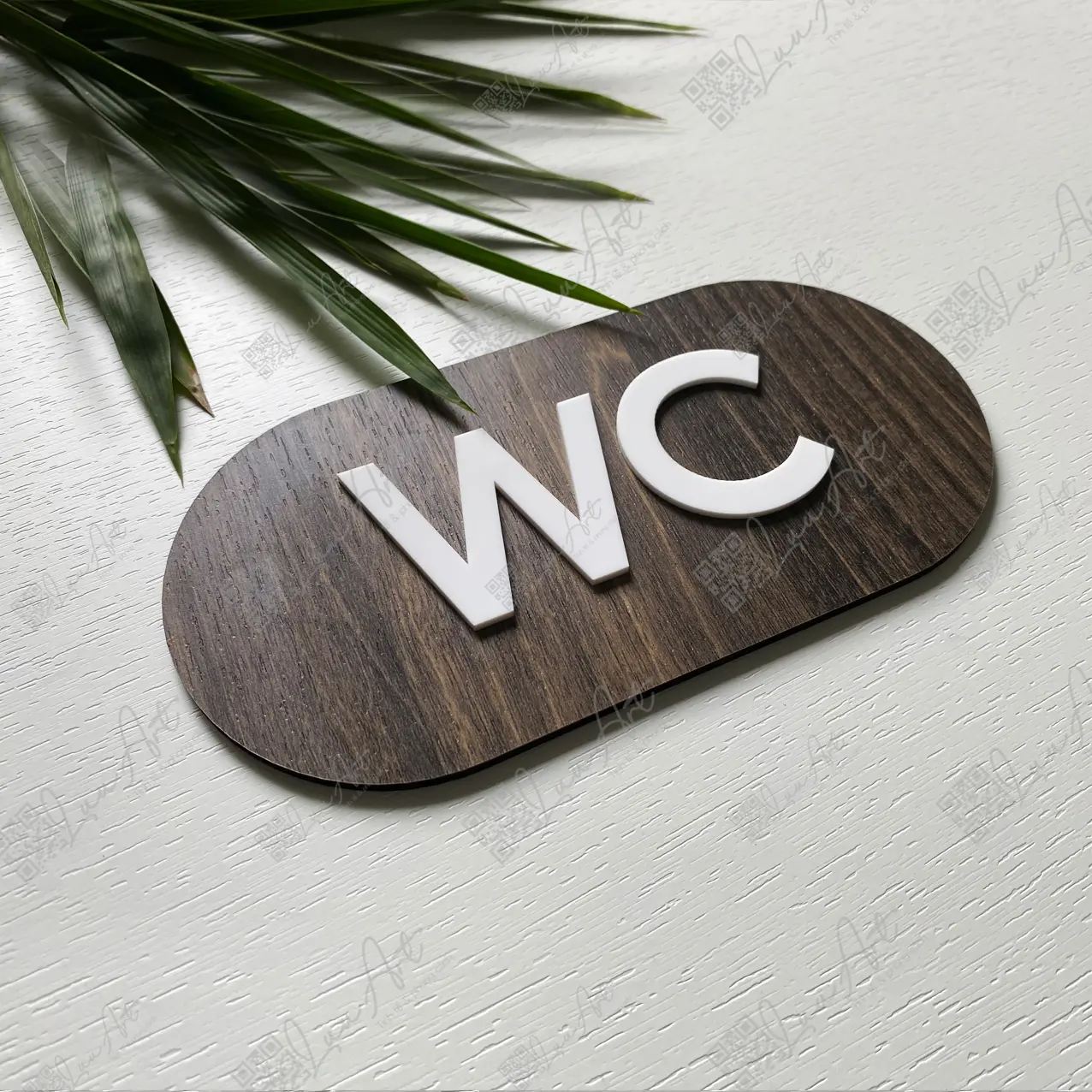 Bảng nhà vệ sinh, WC nam nữ bằng nhựa Mica kết hợp gỗ