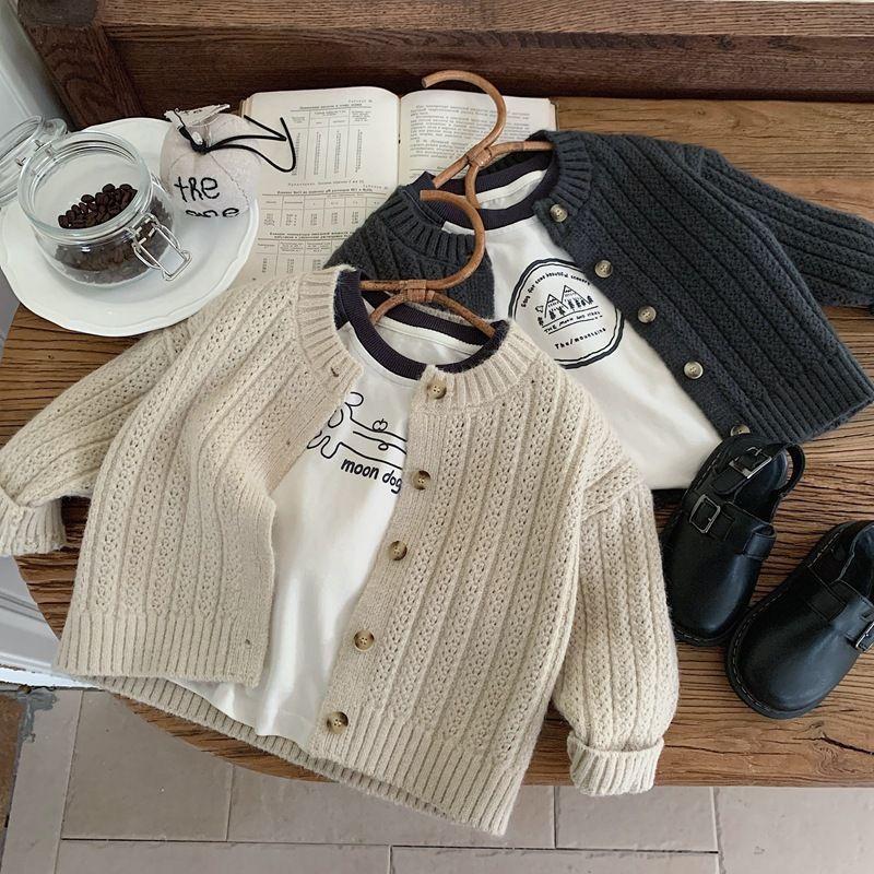 Product Introduction of Quần Áo Mùa Thu Cho Trẻ Em, Áo Khoác Len, Áo Len Bé Trai, Áo Len Cardigan, Áo Phong Cách Phương Tây Mùa Xuân Và Mùa Thu Cho Bé Gái, Áo Khoác Be 16