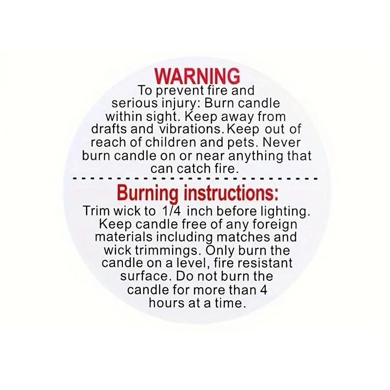 Product Introduction of 500PCS 1.5 Inch Happiness Stickers Black and White Warning Labels Circular Warning Stickers Adhesive Labels Home Decor 23